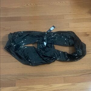 Fashion Nova Black Glossy Top